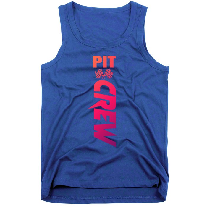 Dirt Car Racing Racetrack Speedway Race Car Team Pit Crew Cute Gift Tank Top