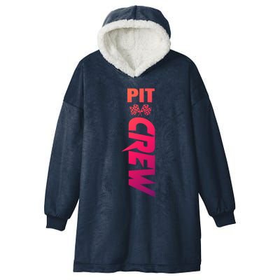 Dirt Car Racing Racetrack Speedway Race Car Team Pit Crew Cute Gift Hooded Wearable Blanket