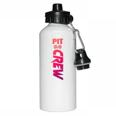 Dirt Car Racing Racetrack Speedway Race Car Team Pit Crew Cute Gift Aluminum Water Bottle