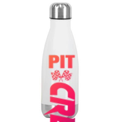 Dirt Car Racing Racetrack Speedway Race Car Team Pit Crew Cute Gift Stainless Steel Insulated Water Bottle