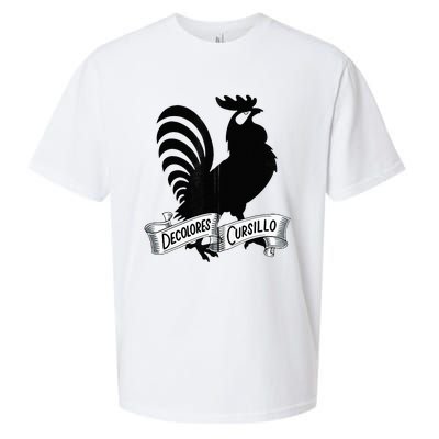 DeColores Cursillo Rooster With Banner Faith Religion Sueded Cloud Jersey T-Shirt