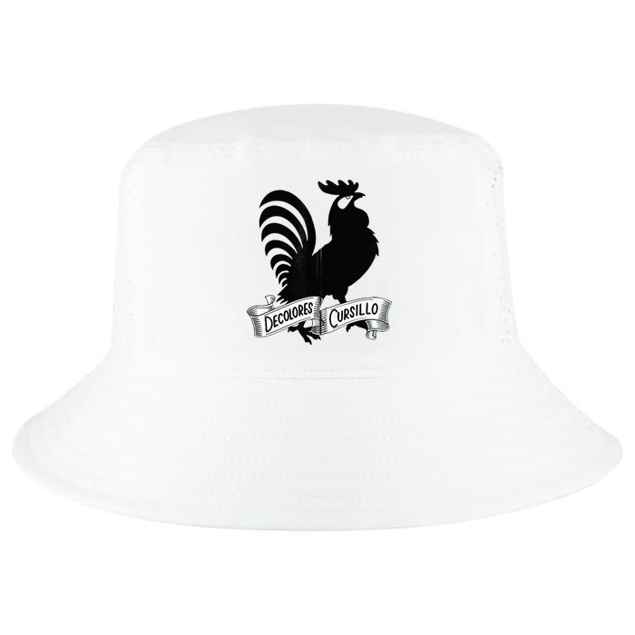 DeColores Cursillo Rooster With Banner Faith Religion Cool Comfort Performance Bucket Hat