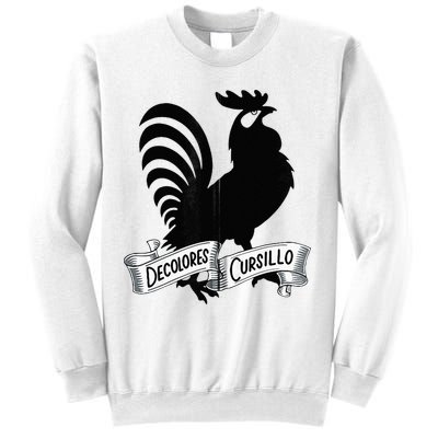 DeColores Cursillo Rooster With Banner Faith Religion Sweatshirt