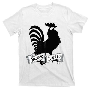 DeColores Cursillo Rooster With Banner Faith Religion T-Shirt