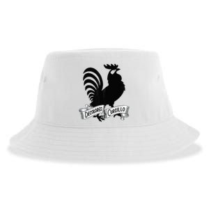 DeColores Cursillo Rooster With Banner Faith Religion Sustainable Bucket Hat