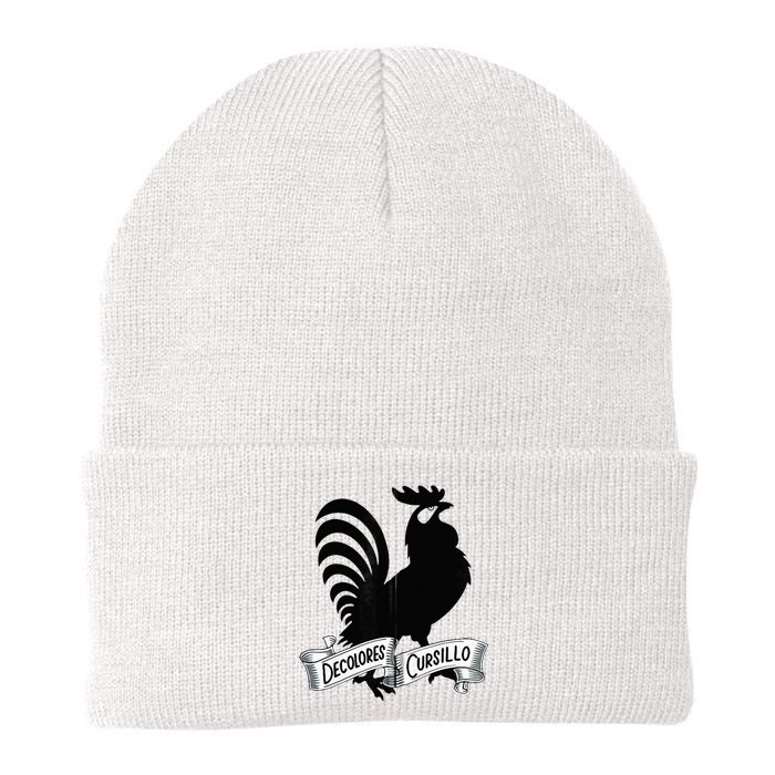 DeColores Cursillo Rooster With Banner Faith Religion Knit Cap Winter Beanie