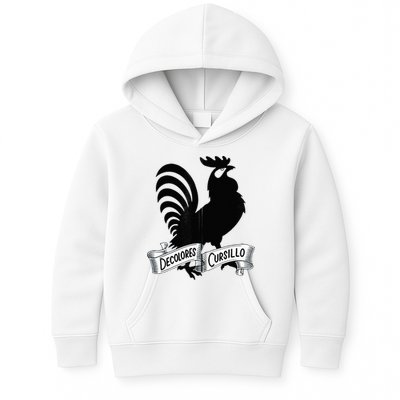 DeColores Cursillo Rooster With Banner Faith Religion Kids Hoodie