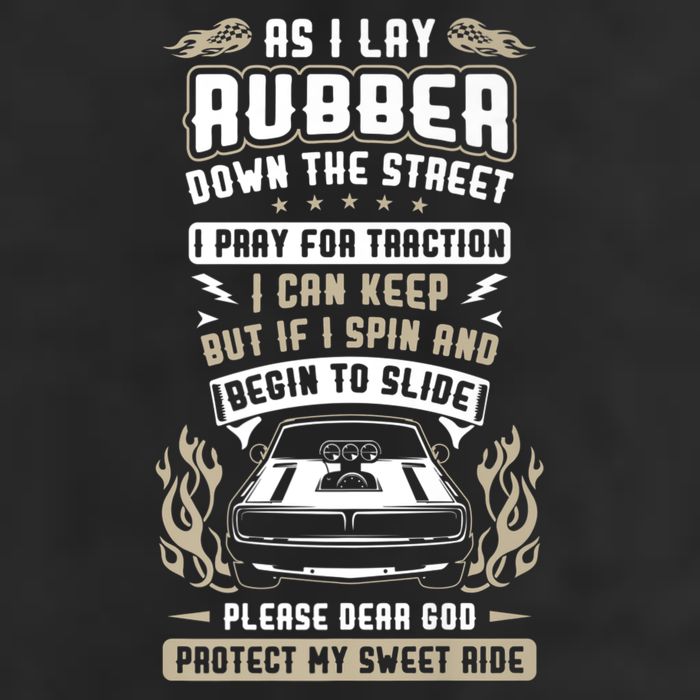 Drag Car Racing Prayer 7 Panel Mesh Trucker Snapback Hat