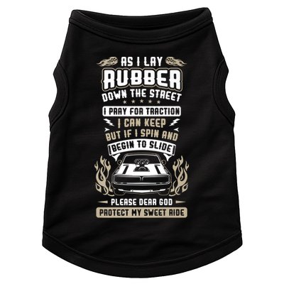 Drag Car Racing Prayer Doggie Tank