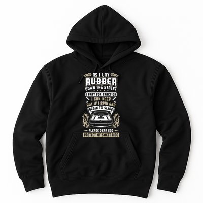Drag Car Racing Prayer Hoodie