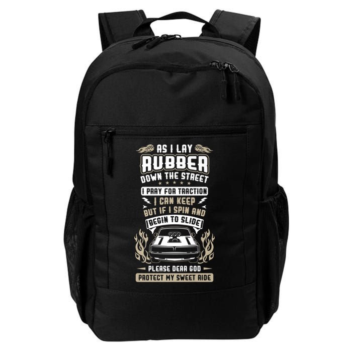 Drag Car Racing Prayer Backpack