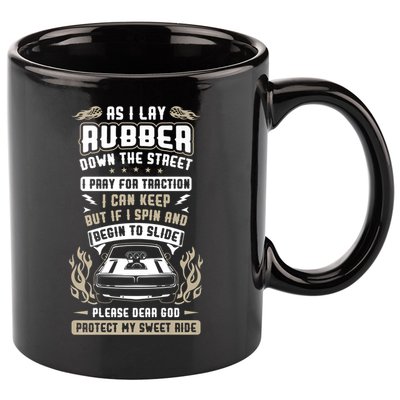 Drag Car Racing Prayer 11oz C Handle Ceramic Mug