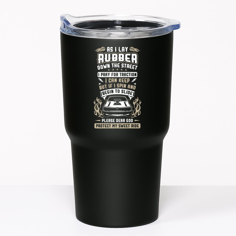Drag Car Racing Prayer Tumbler