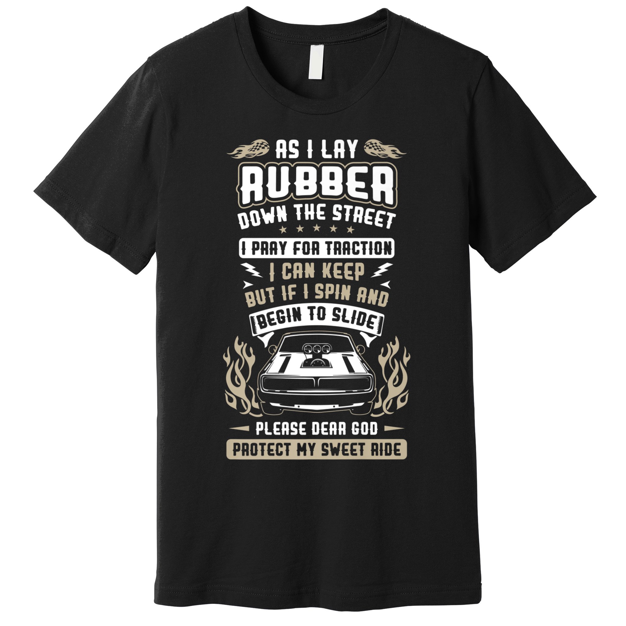 Drag Car Racing Prayer Premium T-Shirt