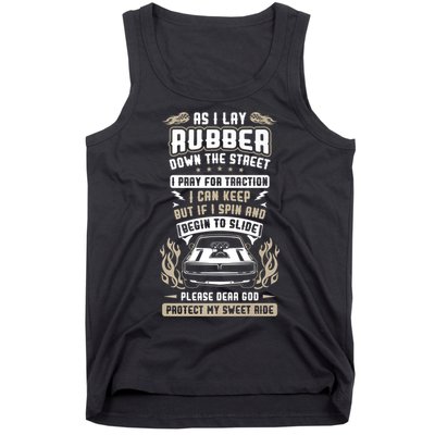 Drag Car Racing Prayer Tank Top