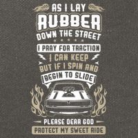 Drag Car Racing Prayer Cotton Canvas Backpack