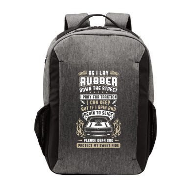 Drag Car Racing Prayer Vector Backpack