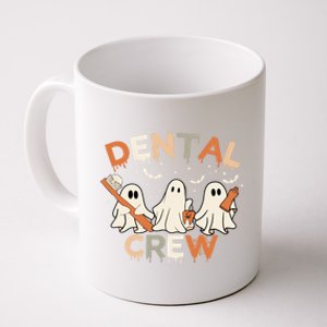 Dental Crew Retro Toothbrush Boo Teeth Halloween For Dentist Gift Coffee Mug