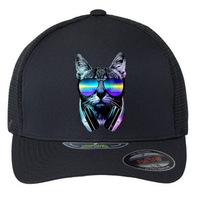 DJ Cat Retro Flexfit Unipanel Trucker Cap