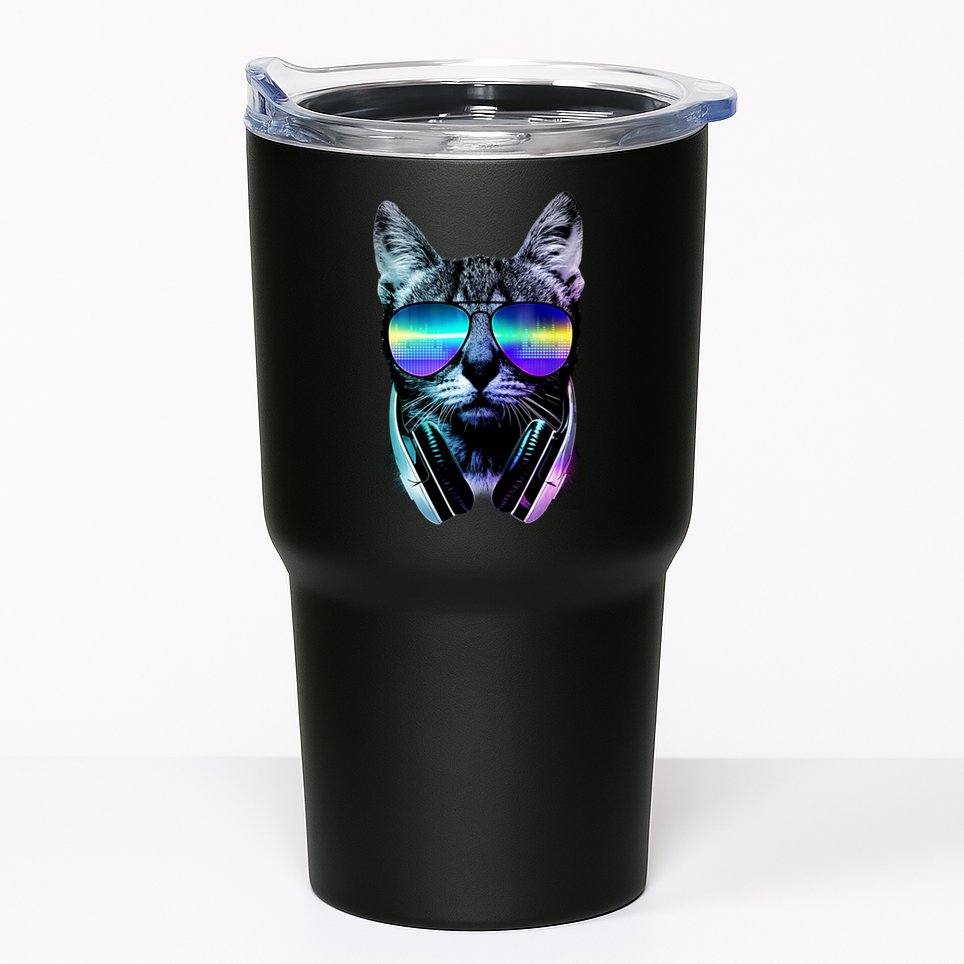 DJ Cat Retro Tumbler