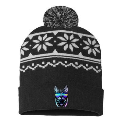 DJ Cat Retro USA-Made Snowflake Beanie