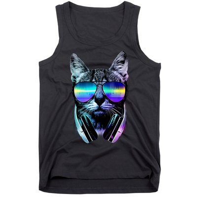 DJ Cat Retro Tank Top