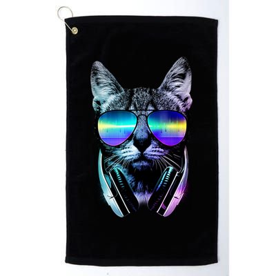 DJ Cat Retro Golf Towel