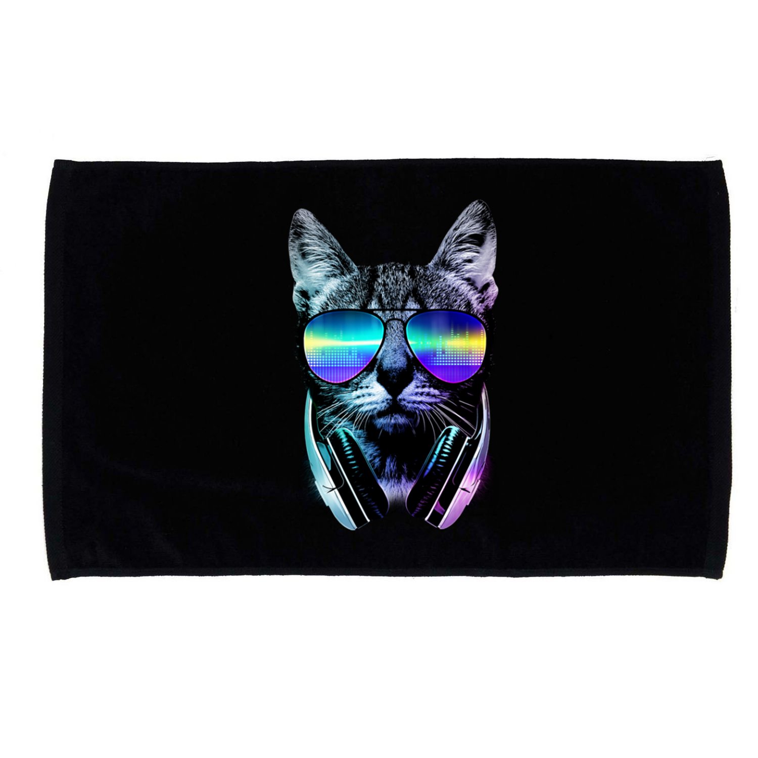 DJ Cat Retro Microfiber Hand Towel