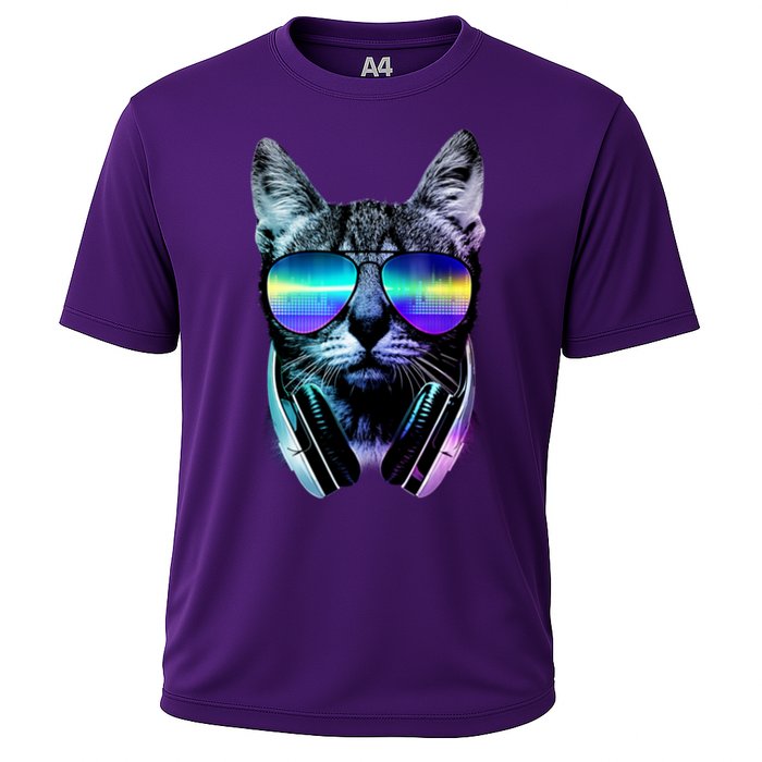 DJ Cat Retro Cooling Performance Crew T-Shirt