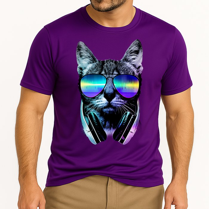 DJ Cat Retro Cooling Performance Crew T-Shirt
