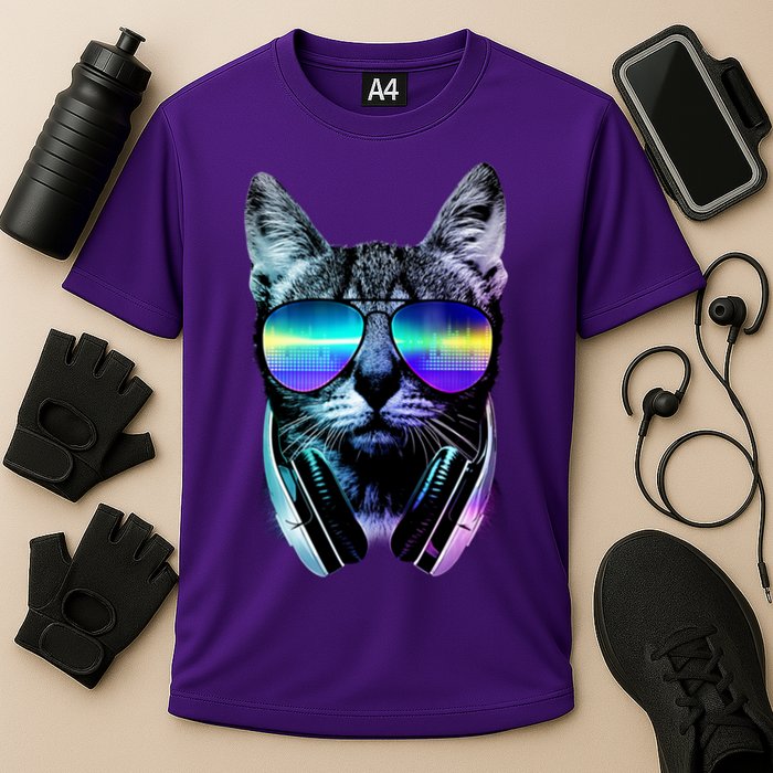 DJ Cat Retro Cooling Performance Crew T-Shirt