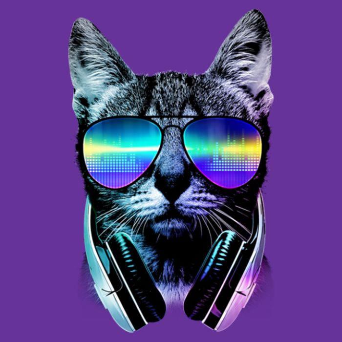 DJ Cat Retro Cooling Performance Crew T-Shirt