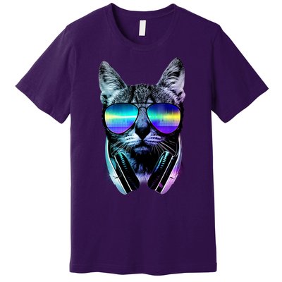 DJ Cat Retro Premium T-Shirt