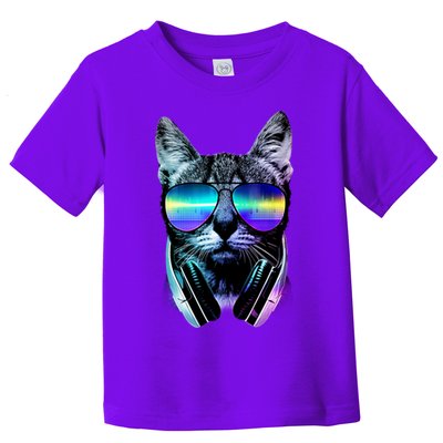 DJ Cat Retro Toddler T-Shirt