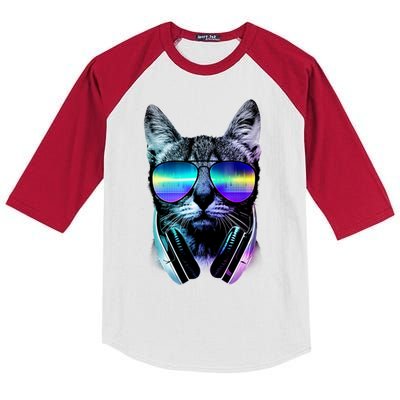 DJ Cat Retro Kids Colorblock Raglan Jersey