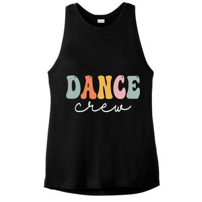 Dance Crew Retro Groovy Vintage Happy First Day Of School Ladies PosiCharge Tri-Blend Wicking Tank