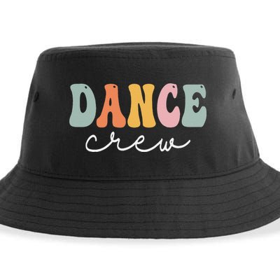 Dance Crew Retro Groovy Vintage Happy First Day Of School Sustainable Bucket Hat