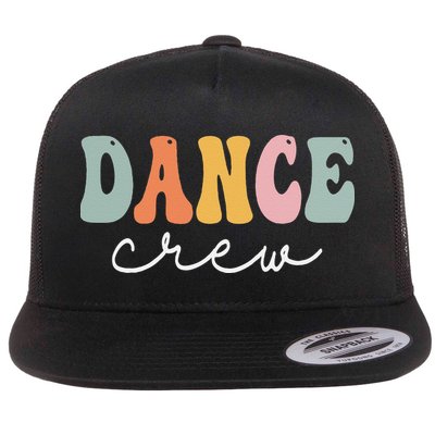 Dance Crew Retro Groovy Vintage Happy First Day Of School Flatbill Hat