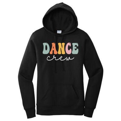 Dance Crew Retro Groovy Vintage Happy First Day Of School Women's Pullover Hoodie