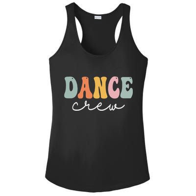 Dance Crew Retro Groovy Vintage Happy First Day Of School Ladies PosiCharge Competitor Racerback Tank