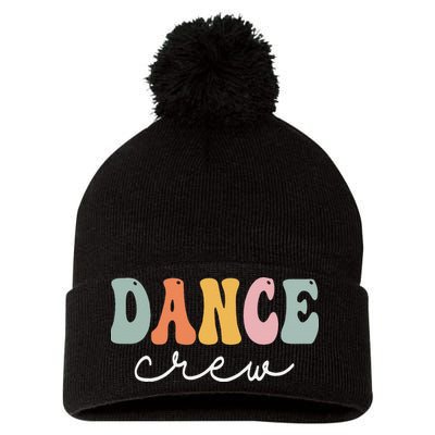 Dance Crew Retro Groovy Vintage Happy First Day Of School Pom Pom 12in Knit Beanie