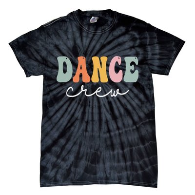 Dance Crew Retro Groovy Vintage Happy First Day Of School Tie-Dye T-Shirt