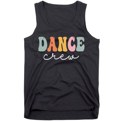 Dance Crew Retro Groovy Vintage Happy First Day Of School Tank Top