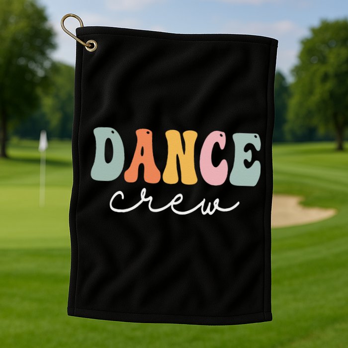 Dance Crew Retro Groovy Vintage Happy First Day Of School Golf Towel