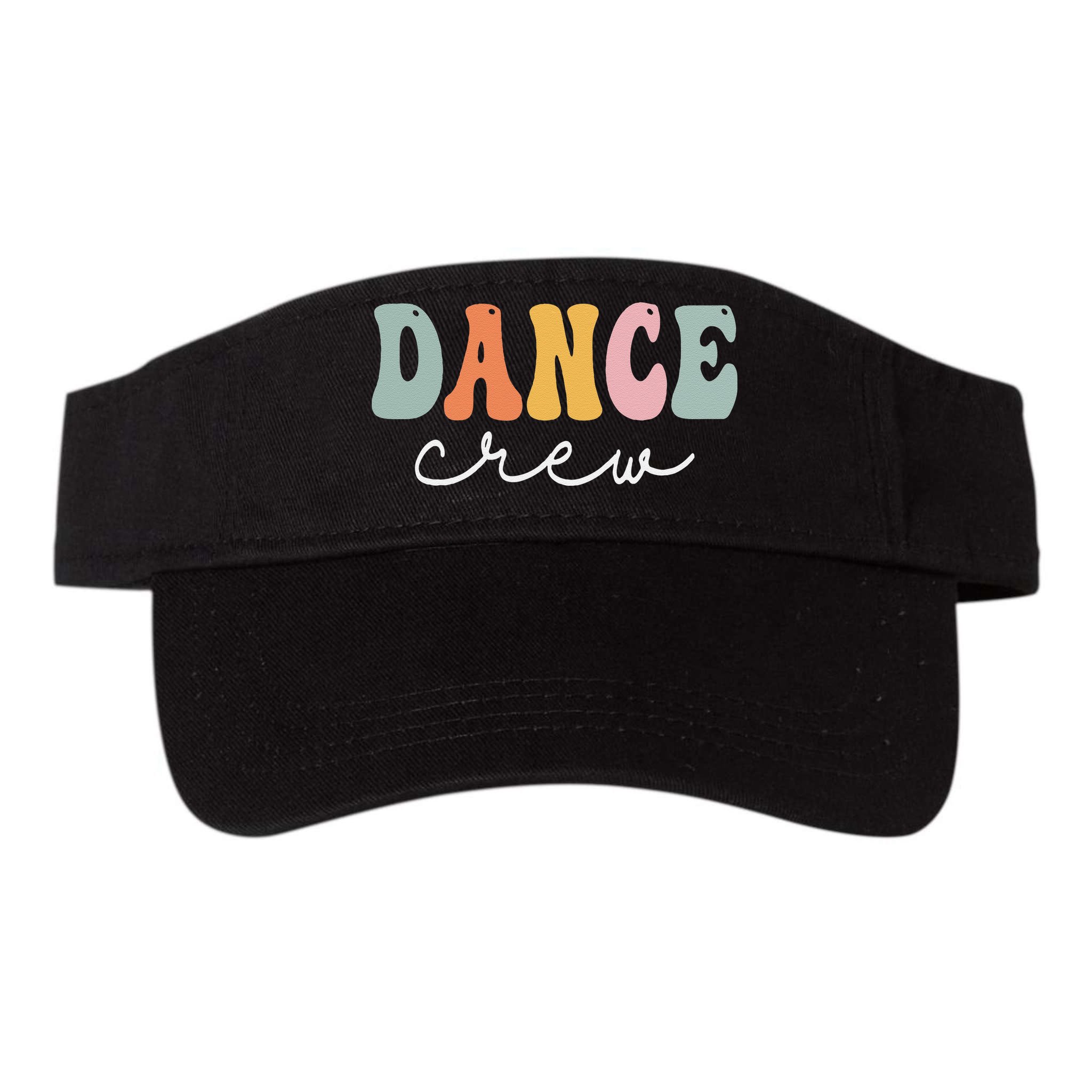 Dance Crew Retro Groovy Vintage Happy First Day Of School Visor