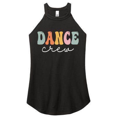 Dance Crew Retro Groovy Vintage Happy First Day Of School Women's Perfect Tri Rocker Tank