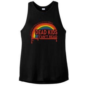 Dead Cant Read You Guys Are Worried About Banning Books Ladies PosiCharge Tri-Blend Wicking Tank