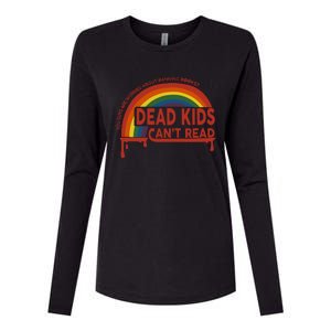 Dead Cant Read You Guys Are Worried About Banning Books Womens Cotton Relaxed Long Sleeve T-Shirt