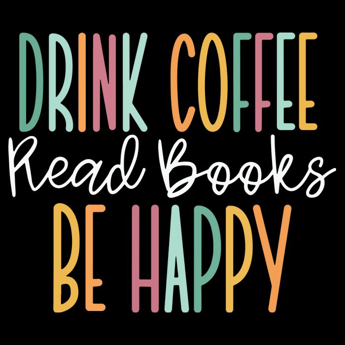 Drink Coffee Read Books Be Happy Women's Crop Top Tee