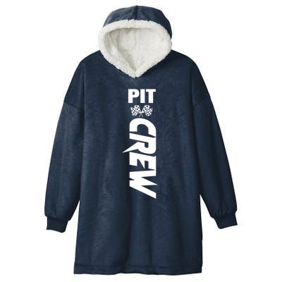 Dirt Car Racing Racetrack Speedway Race Car Team Pit Crew Cute Gift Hooded Wearable Blanket